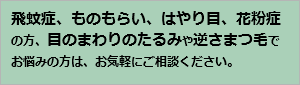 さいたま市・与野のスカイ眼科大宮クリニック-飛蚊症